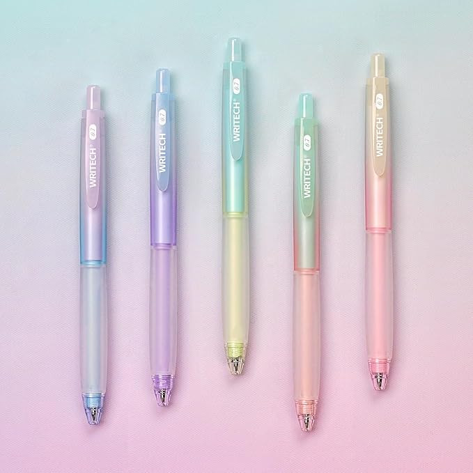 WRITECH Gradient Color Barrel Gel Pen 0.5mm with 0.7mm | Amazon (US)
