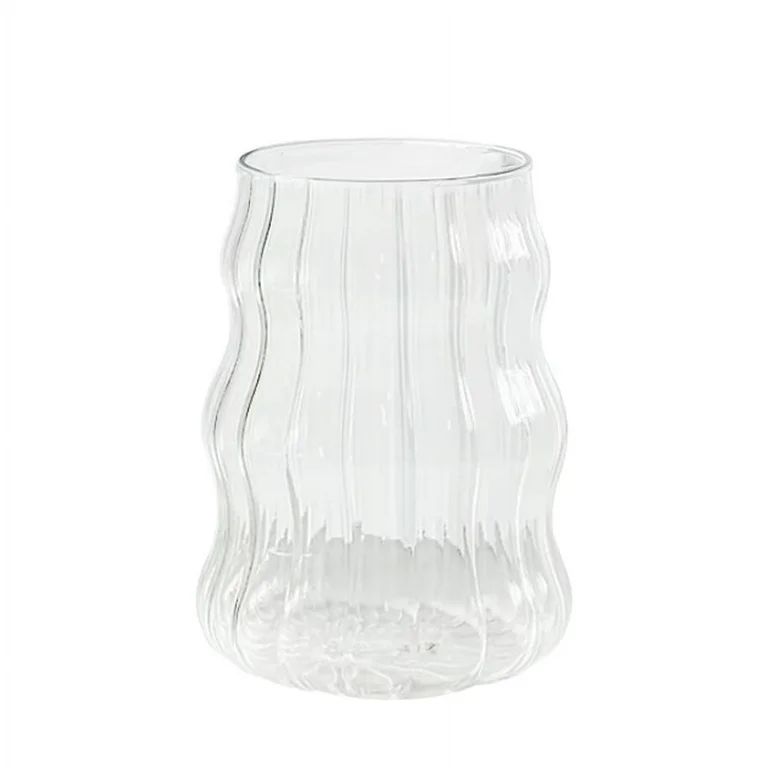 Better Homes & Gardens Fluted Clear Bubble Glass Tumbler | Walmart (US)