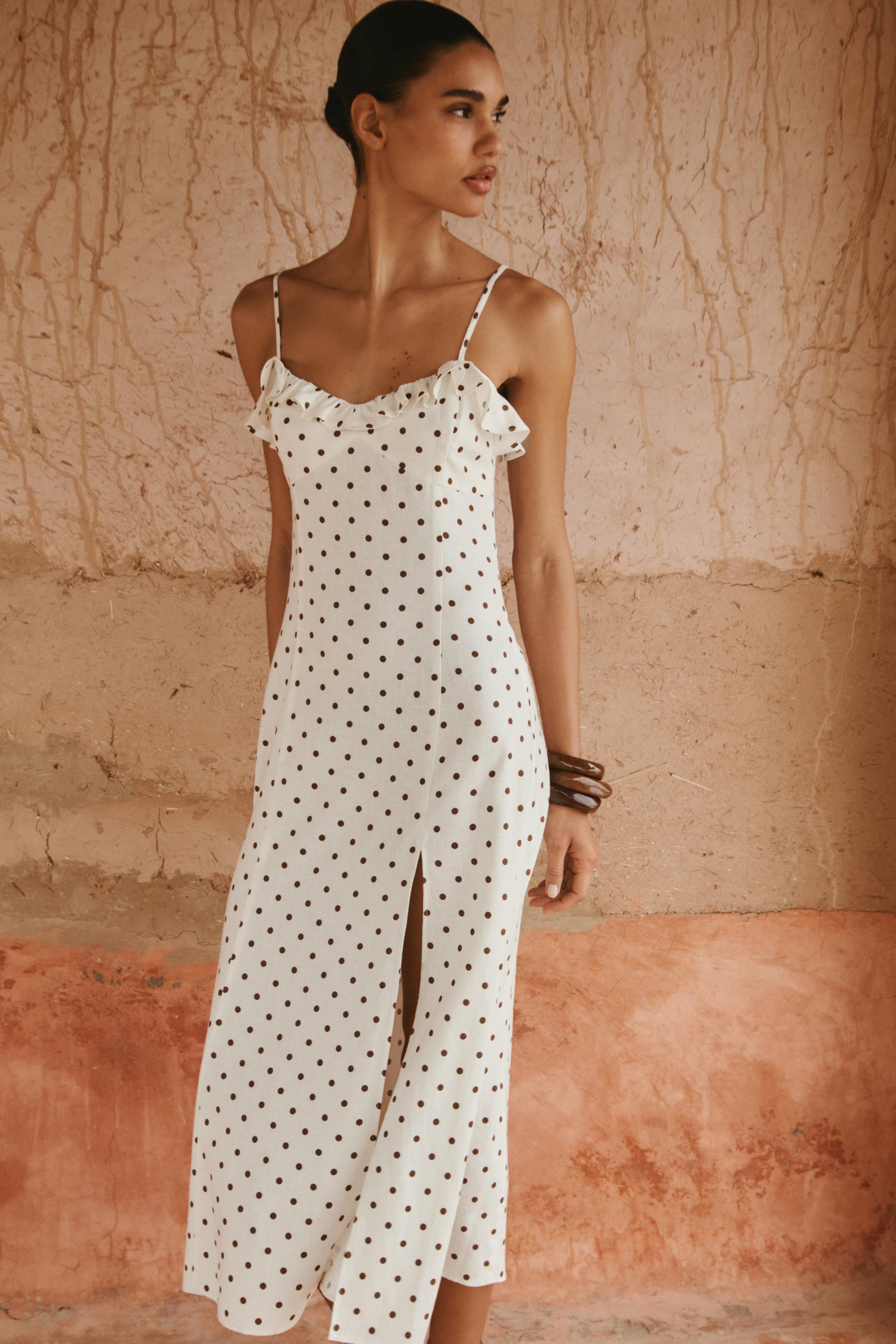 POLKA DOT MIDI DRESS | Zara UK