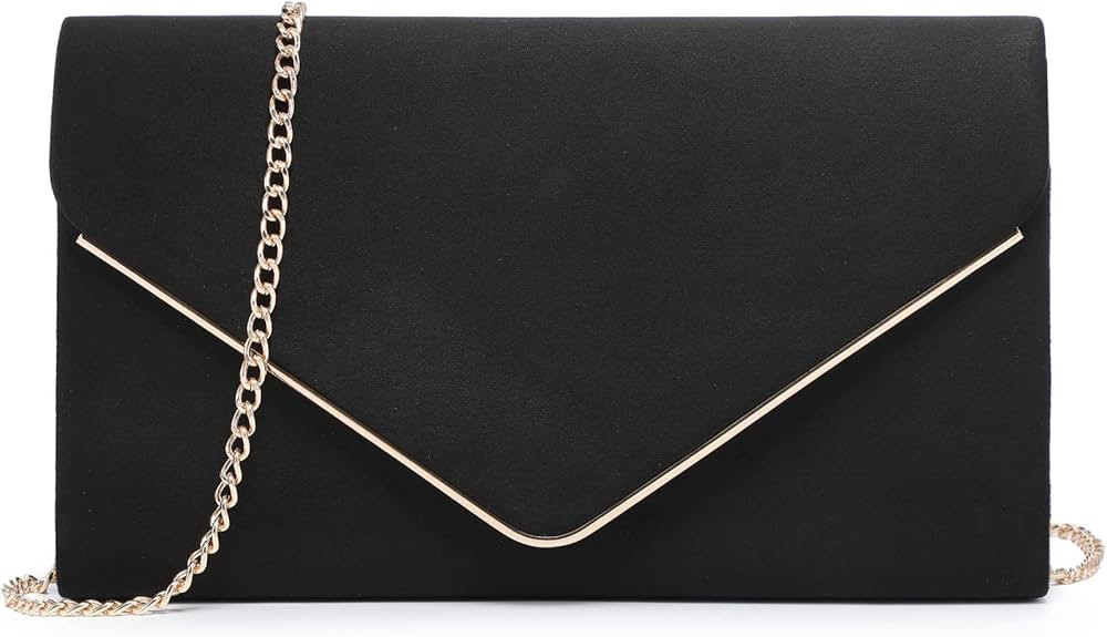 Dasein Women Faux Suede Evening Clutch Bags Formal Party Clutches Wedding Purses Cocktail Prom Cl... | Amazon (US)