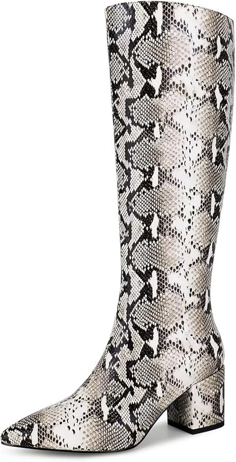 wetkiss Rhinestone/PU Low Chunky Pointed Toe Ankle Boots for Women with Full Bling Sparkly Crysta... | Amazon (US)
