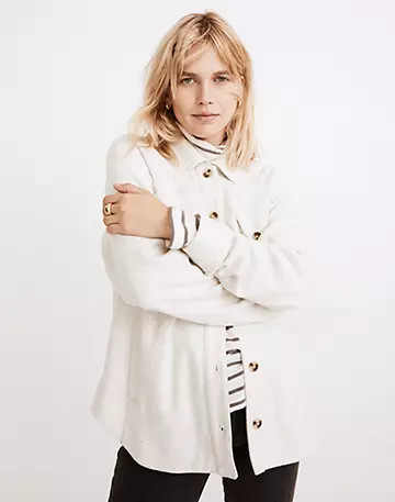 Brushed Knit Shirt-Jacket | Madewell