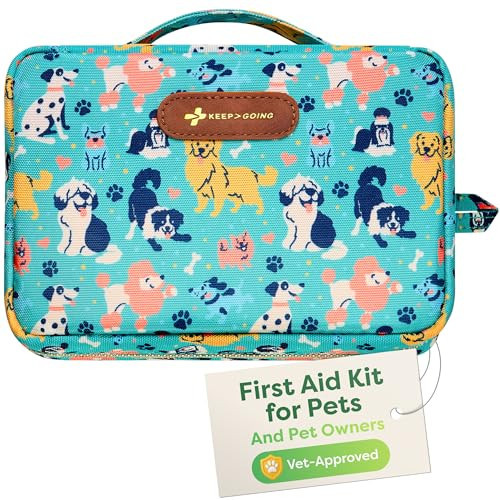 KeepGoing Dog First Aid Kit – Pet Emergency Kit for Dogs & Cats – Dog Travel Accessories for Car, Camping and Hiking | Amazon (US)