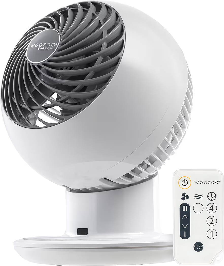 IRIS USA WOOZOO Air Circulator Fan with Remote, Oscillating, 5 Speeds, 82ft Max Air Distance, 90... | Amazon (US)