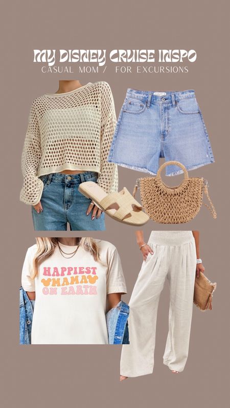 Disney cruise inspo / casual mom / for excursions 🌴🛳️🐭