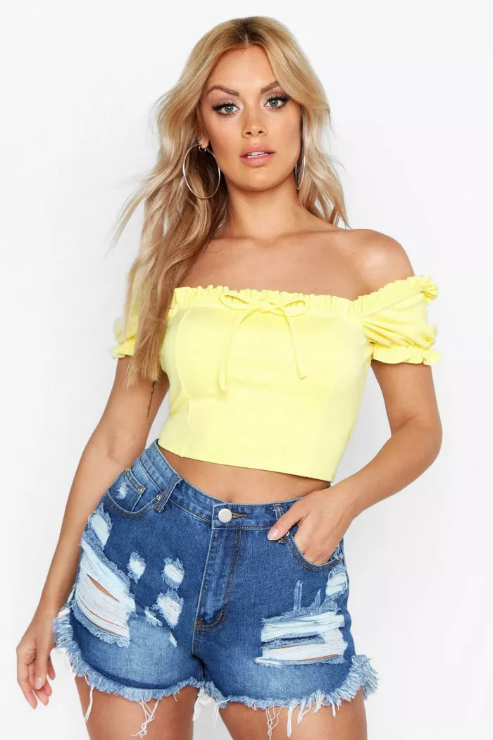 Plus Extreme Rip Jean Shorts | Boohoo.com (US & CA)