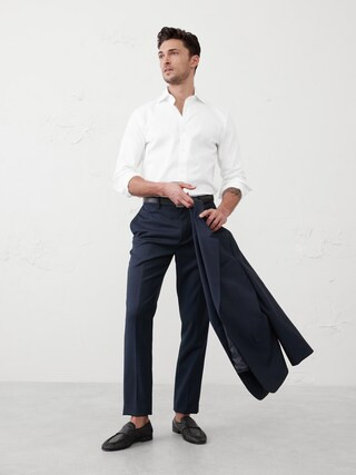 Slim-Fit Dobby Dress Shirt | Banana Republic Factory