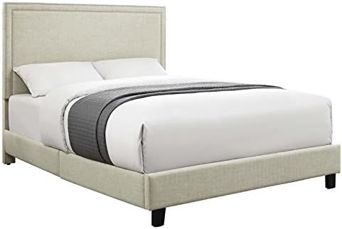 Picket House Furnishings Emery Upholstered Queen Panel Bed in Natural | Amazon (US)