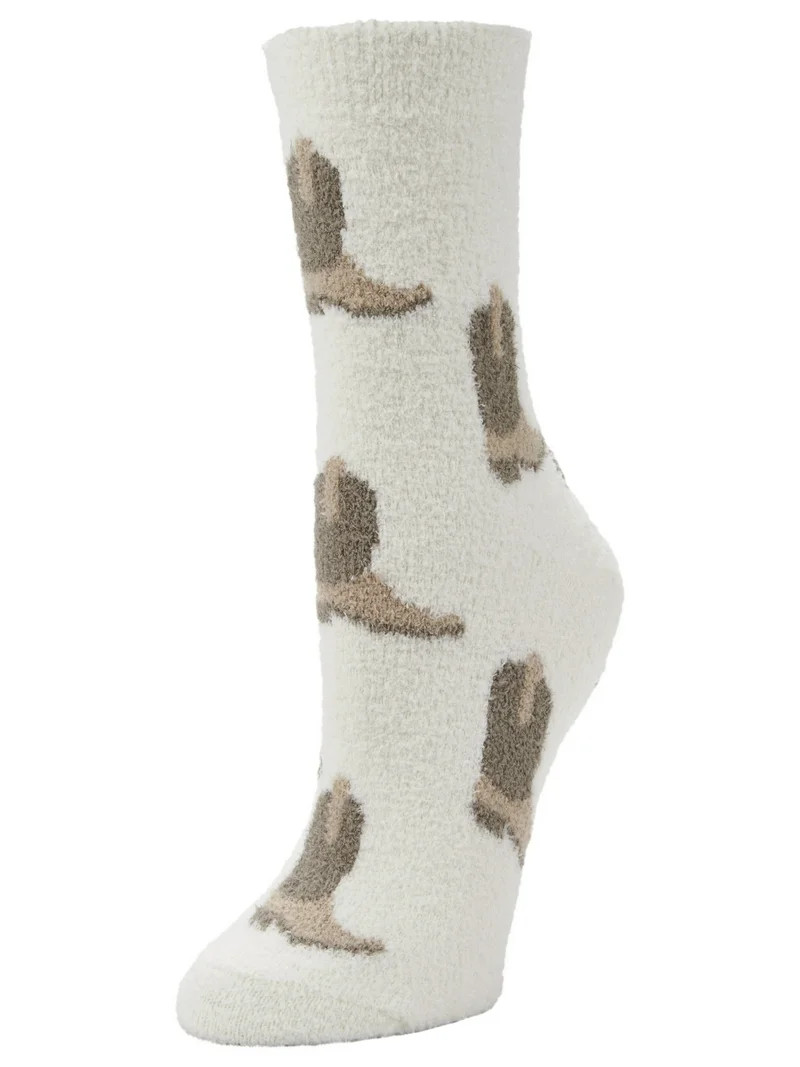 Airplus Fall Placed Boots Cozy Crew Socks, Women's 5-10, 1 pair | Walmart (US)
