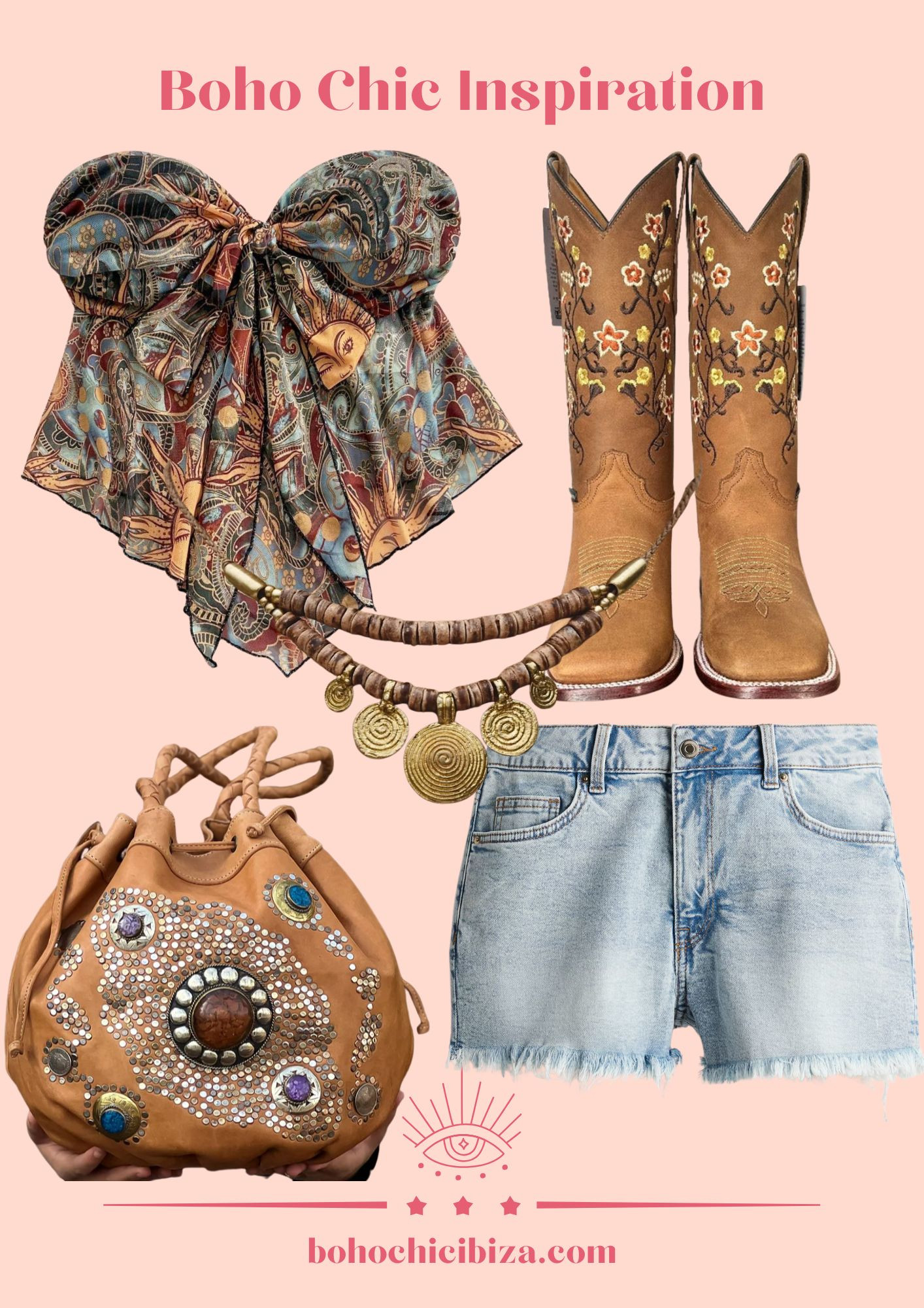Boho Chic Inspiration 💕
-Graphic Print Top
- Shorts High
- Handmade Leather Bag
- Franko Cafe Boots
- Gold Boho Necklace 

 #LTKspring #LTKstyletip #LTKbag