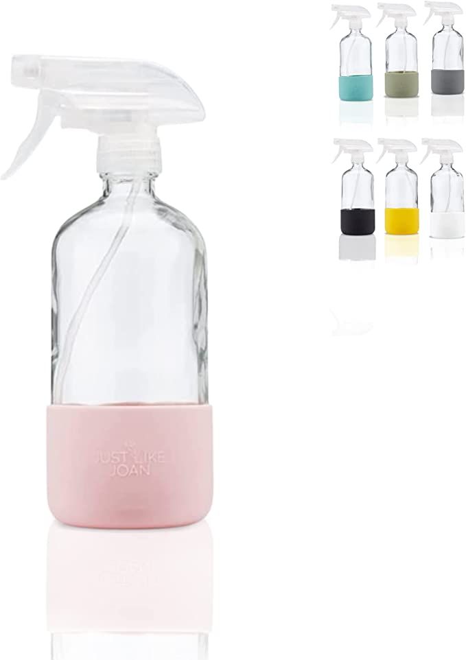 Just Like Joan Glass Spray Bottles for Cleaning Solutions - Empty Spray Bottles with Silicone Sle... | Amazon (US)