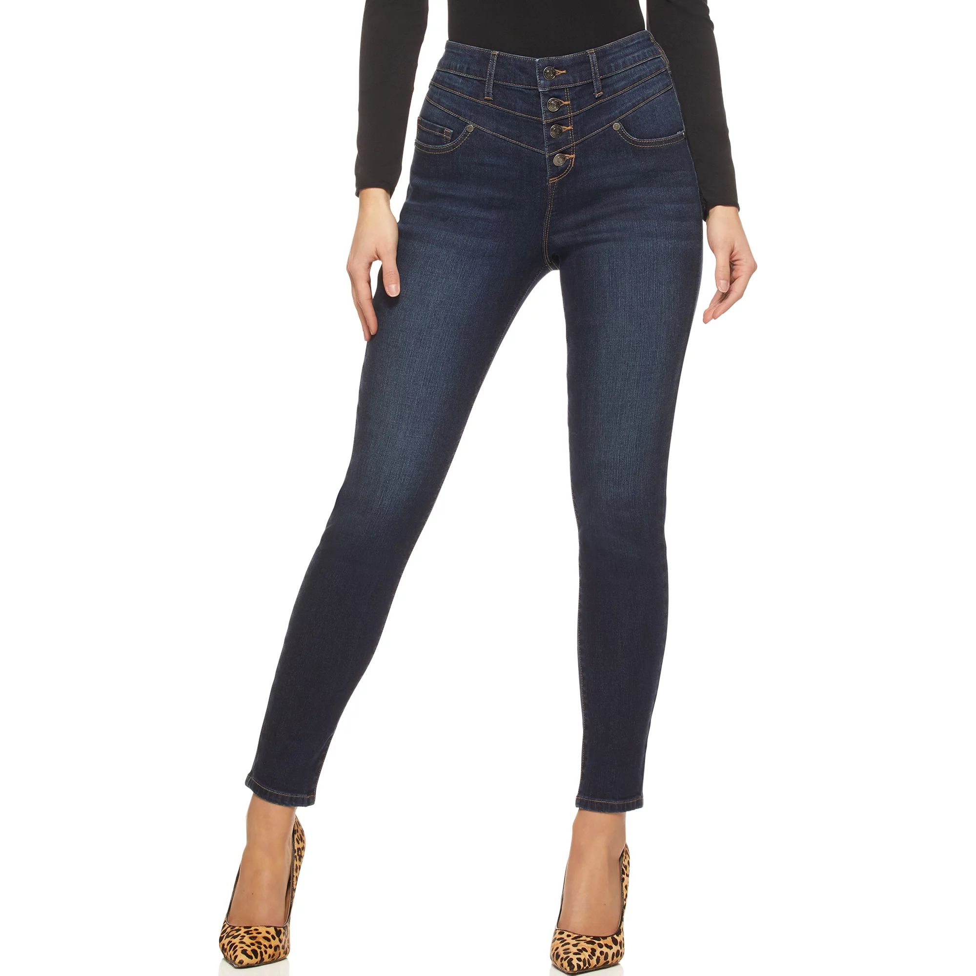 Sofia Jeans by Sofia Vergara Women’s Rosa Super High-Rise Curvy Ankle Jeans | Walmart (US)