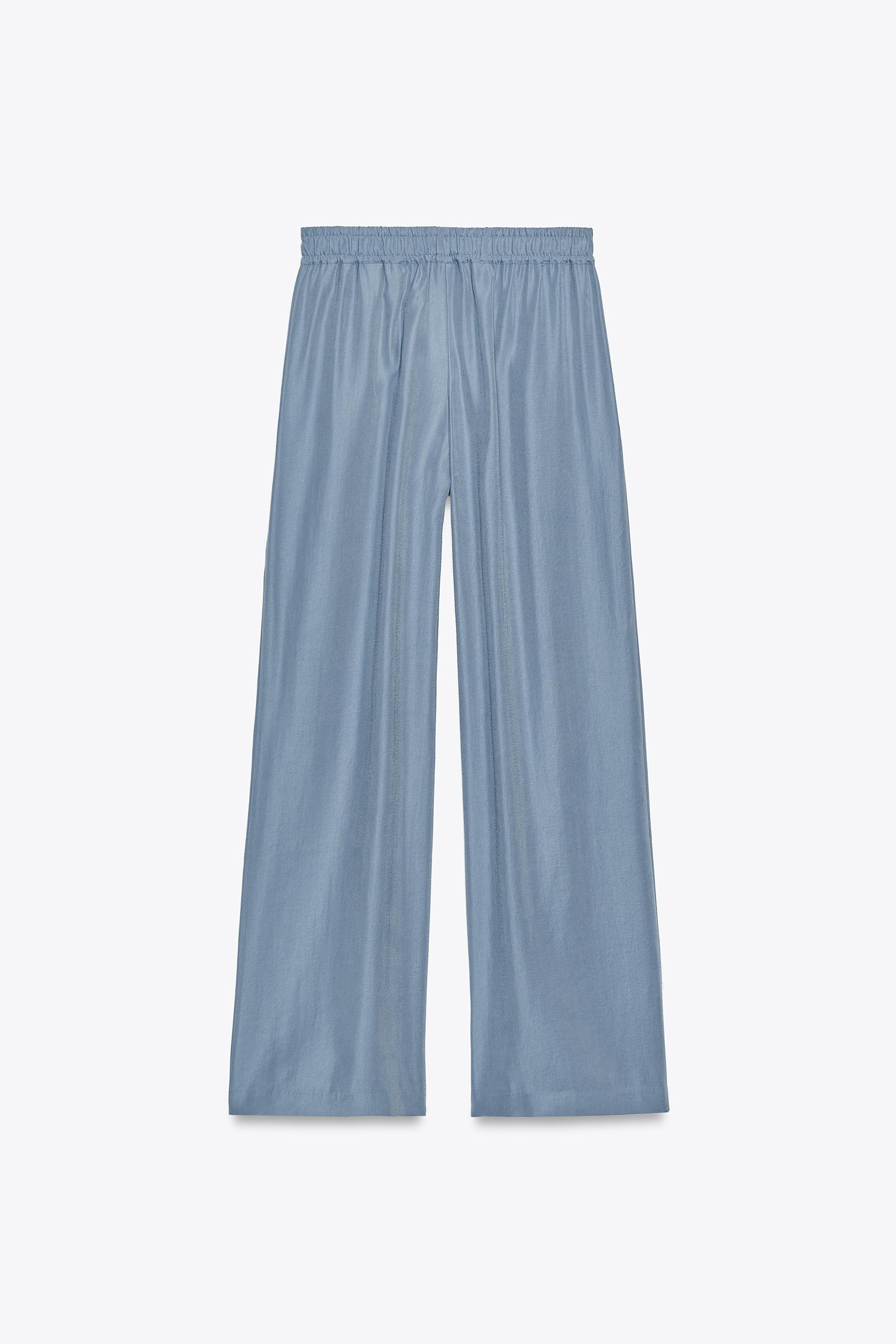 SOFT FEEL WIDE LEG PANTS | Zara US
