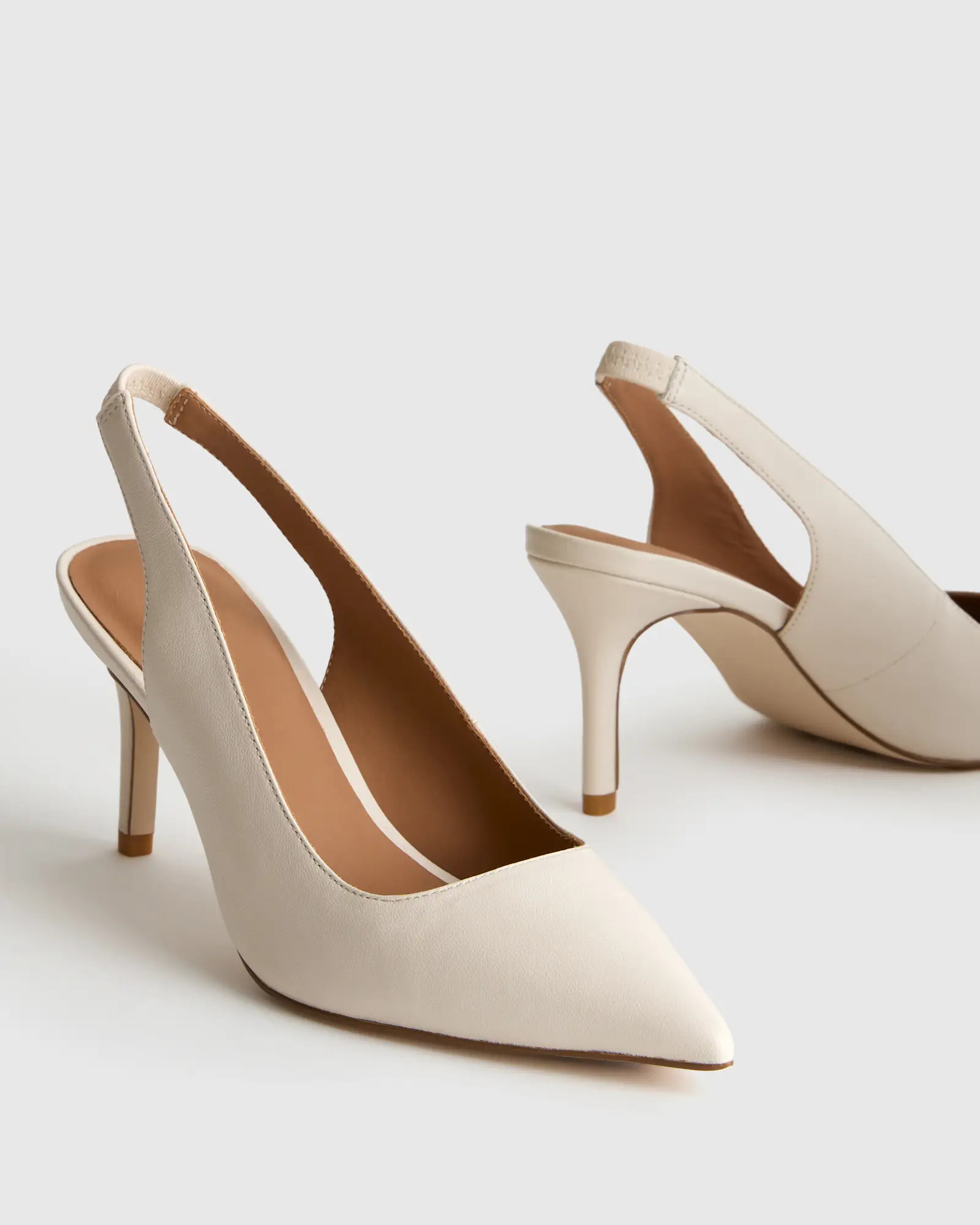 Italian Leather Slingback 75mm Heel | Quince