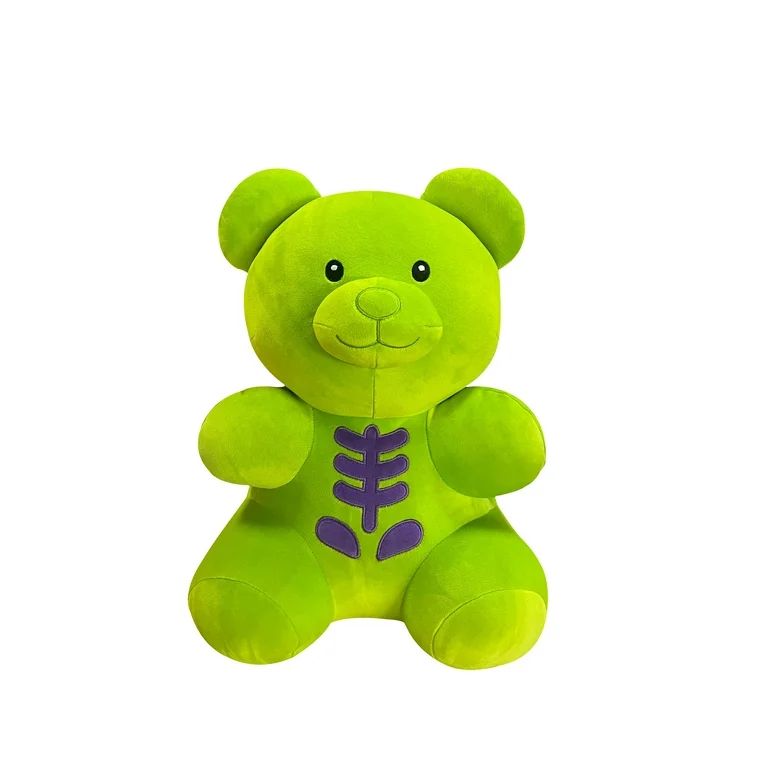 Halloween Green Gummy Bear Plush, 16 in, by Way To Celebrate - Walmart.com | Walmart (US)