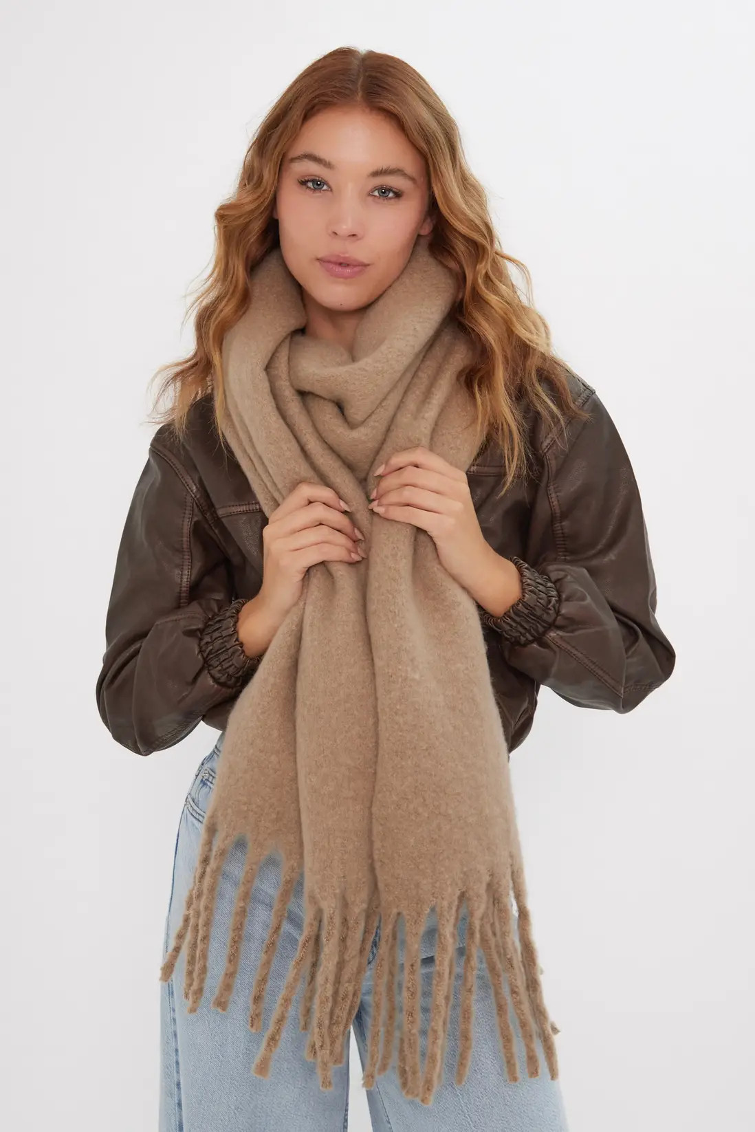 Oversized Chunky Blanket Scarf | Boohoo.com (UK & IE)