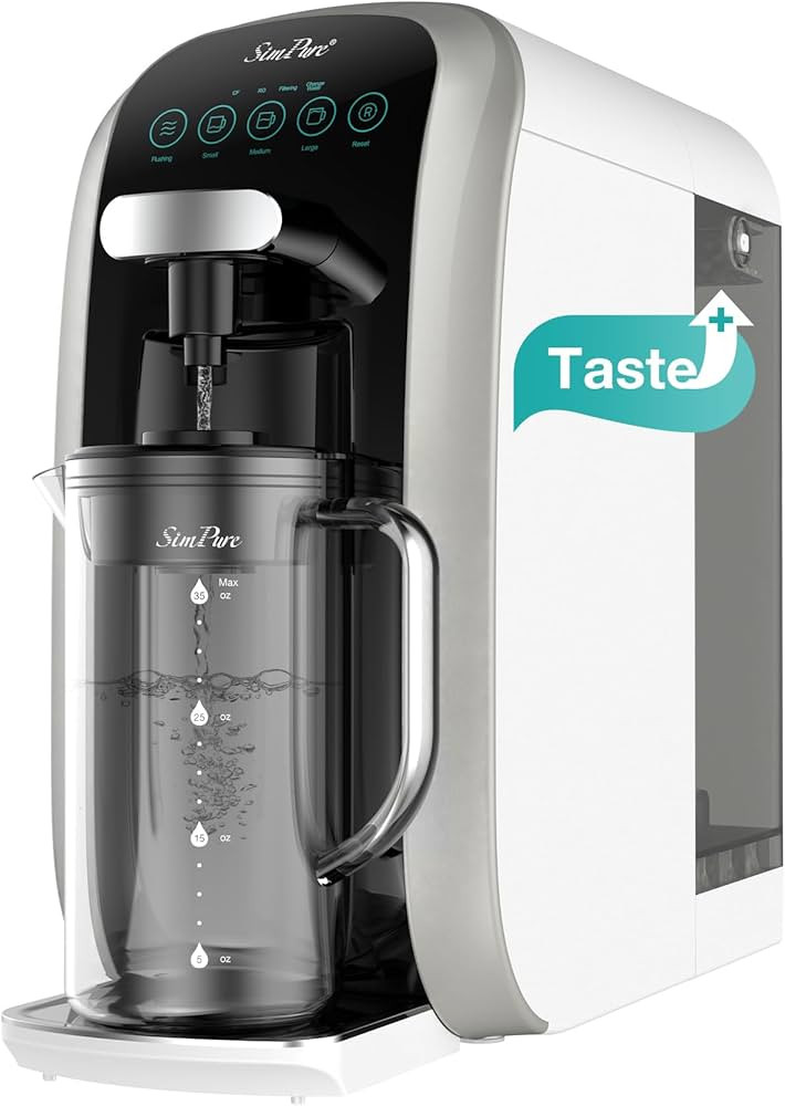 SimPure Y7T-C Countertop Reverse Osmosis Water Filter, NSF/ANSI 58 Certified, 5 Stage RO Water Fi... | Amazon (US)
