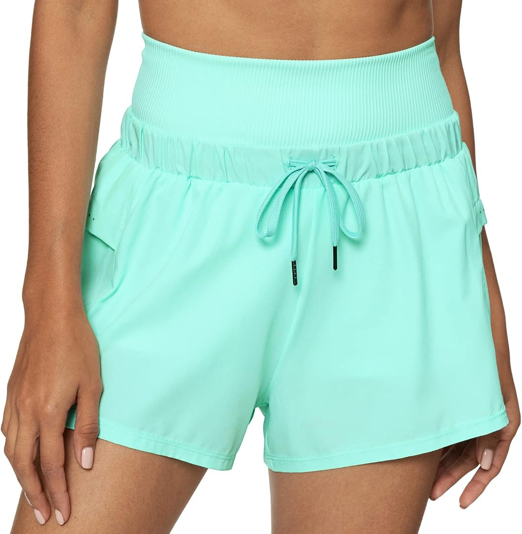 Haowind Runing Shorts for Women Hight Waisted Athletic Sport Pants Quick Dry Tennis Gym Workout Shor | Amazon (US)