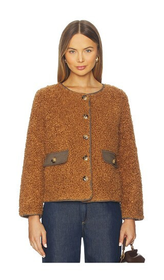 Nia Jacket in Saddle | Revolve Clothing (Global)