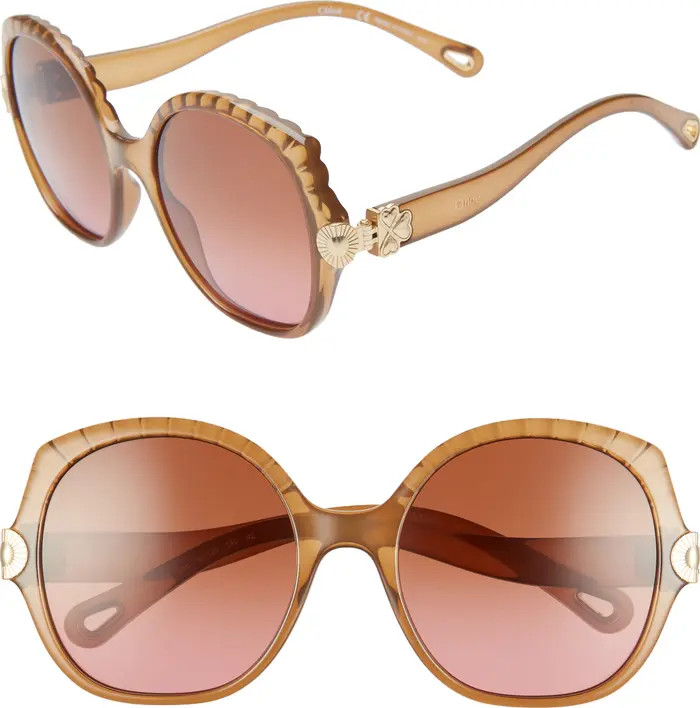 ́ Vera 56mm Seashell Shape Sunglasses | Nordstrom Rack