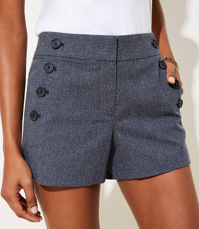 Textured Sailor Shorts | LOFT