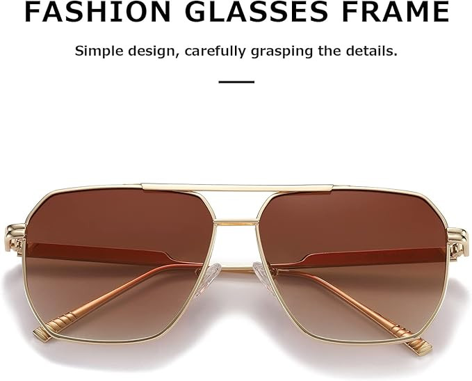 kimorn Polarized Sunglasses Womens Men Retro Oversized Square Vintage Fashion Shades Classic Larg... | Amazon (US)