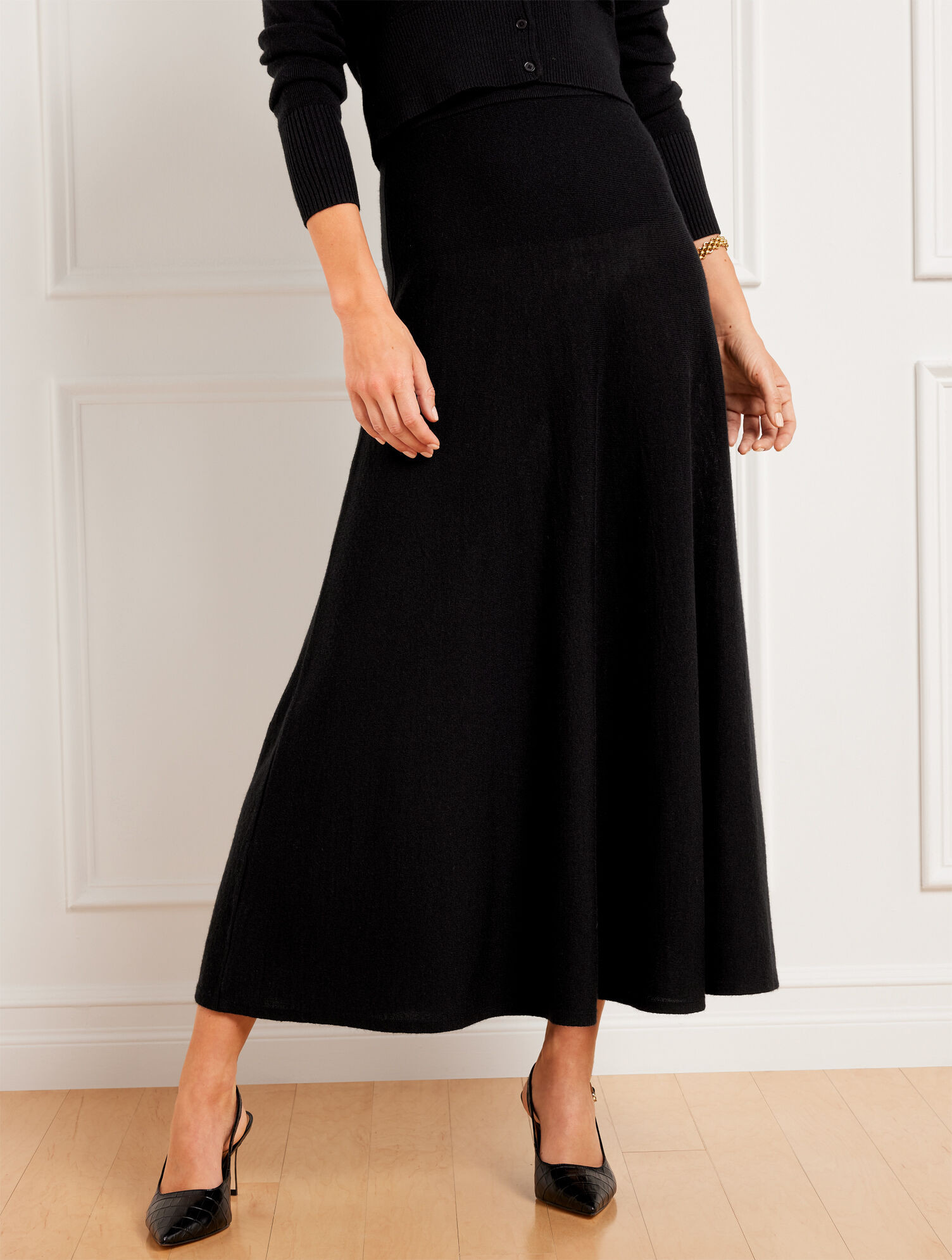 Wool Blend Maxi Sweater Skirt | Talbots