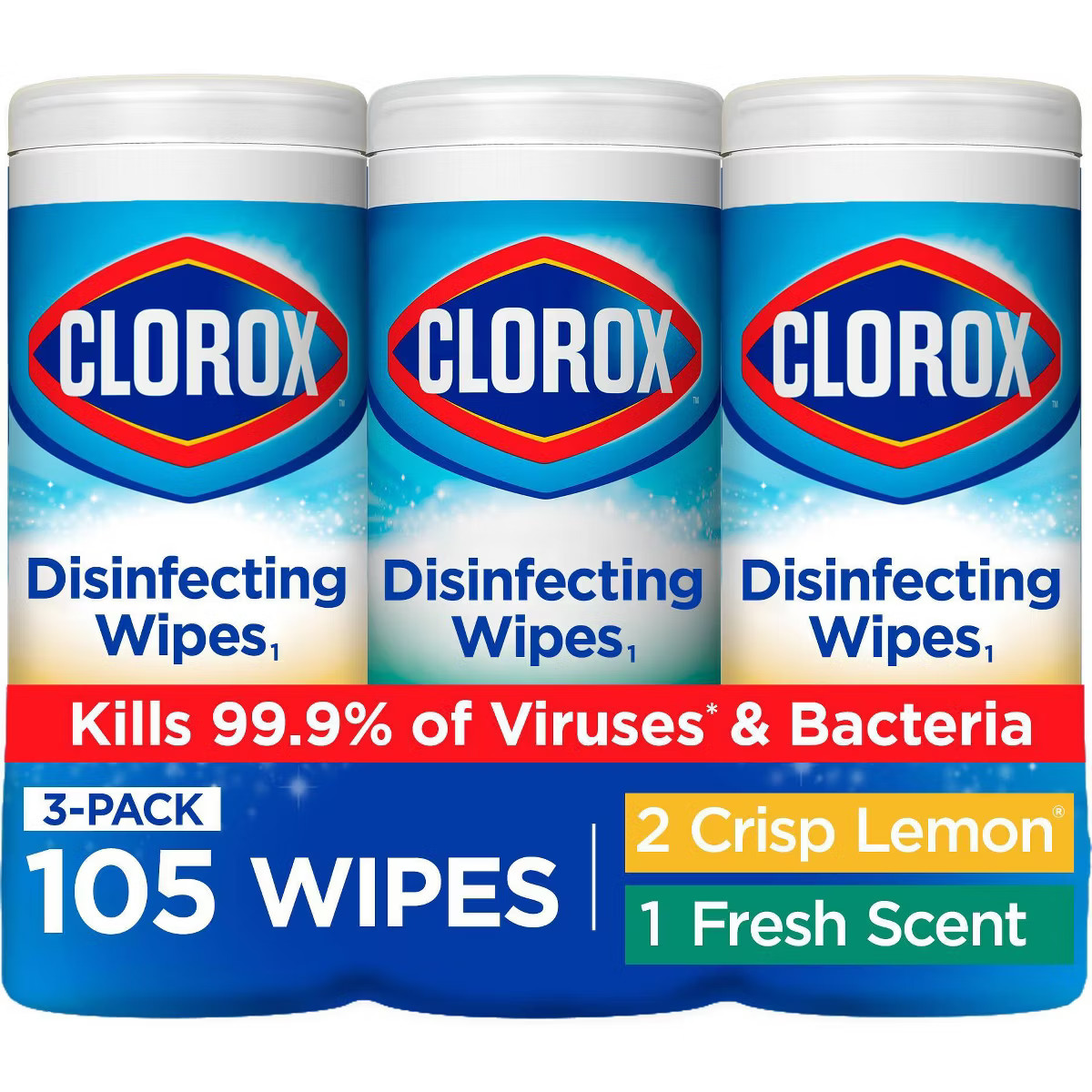 Clorox Bleach Free Disinfecting Wipes Value Pack - 105ct/3pk | Target