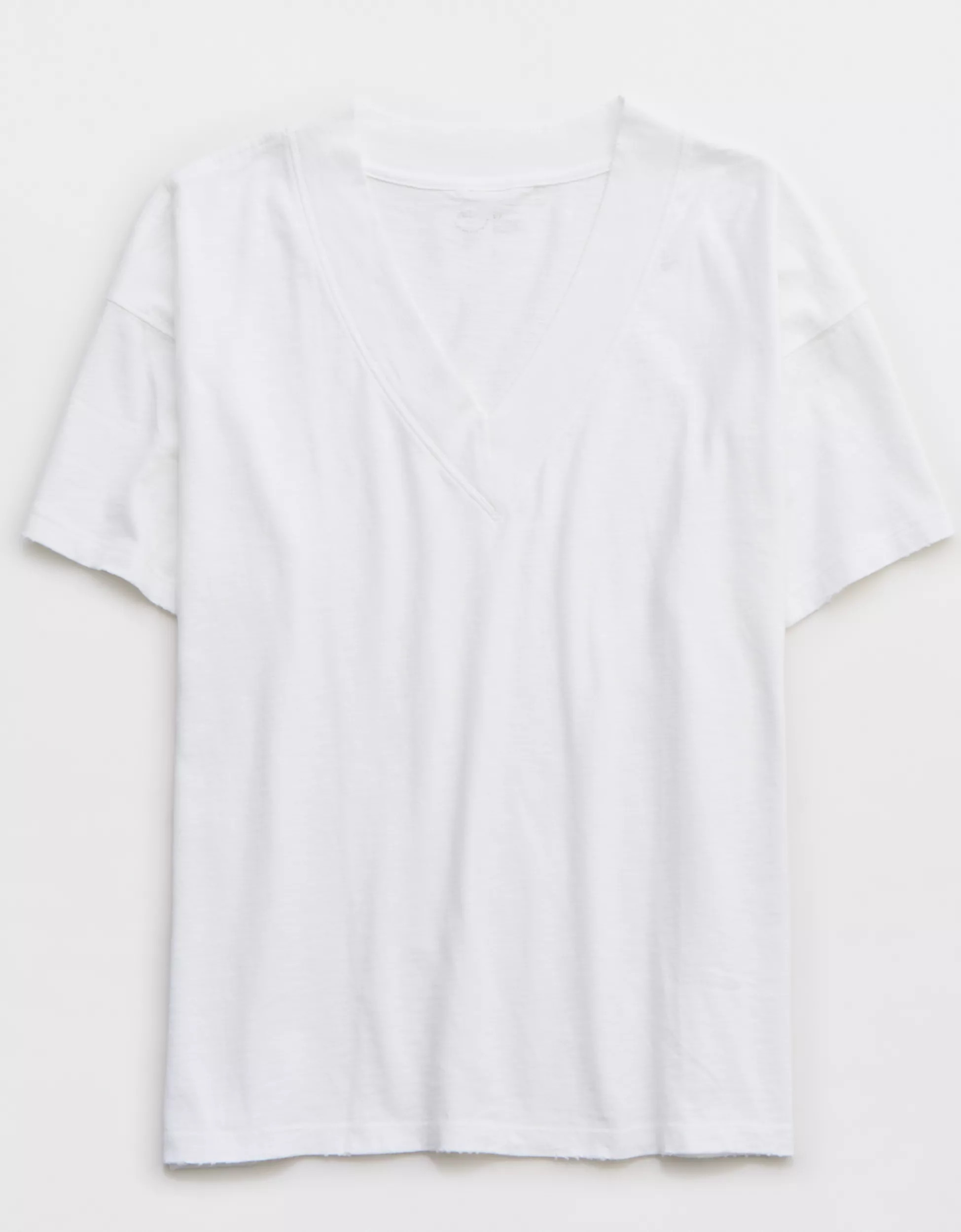 Aerie Extreme V-Neck Oversized Boyfriend T-Shirt | Aerie