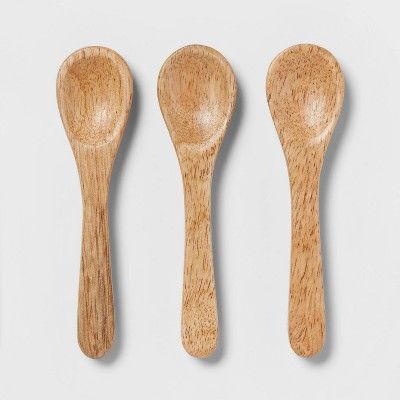 3pk Wood Mini Spoons - Threshold™ | Target