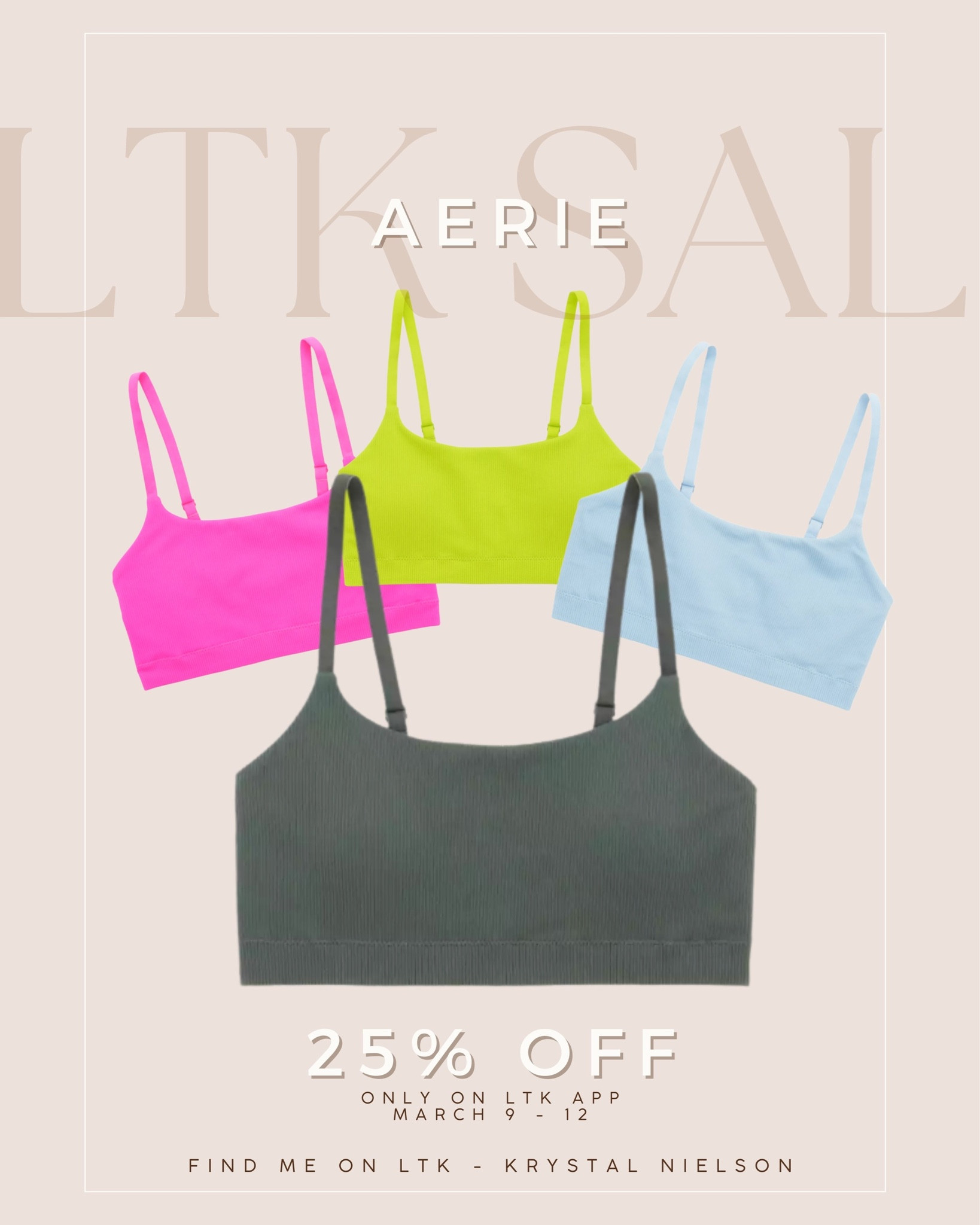 25% off all aerie products? Yes please!

Shop the discount using code LTKSPRING at checkout 

Ltk sale
Women’s bras 
Women’s sports bras 
Women’s cute bras 
Comfortable and cozy 



#LTKsalealert #LTKstyletip #LTKSale