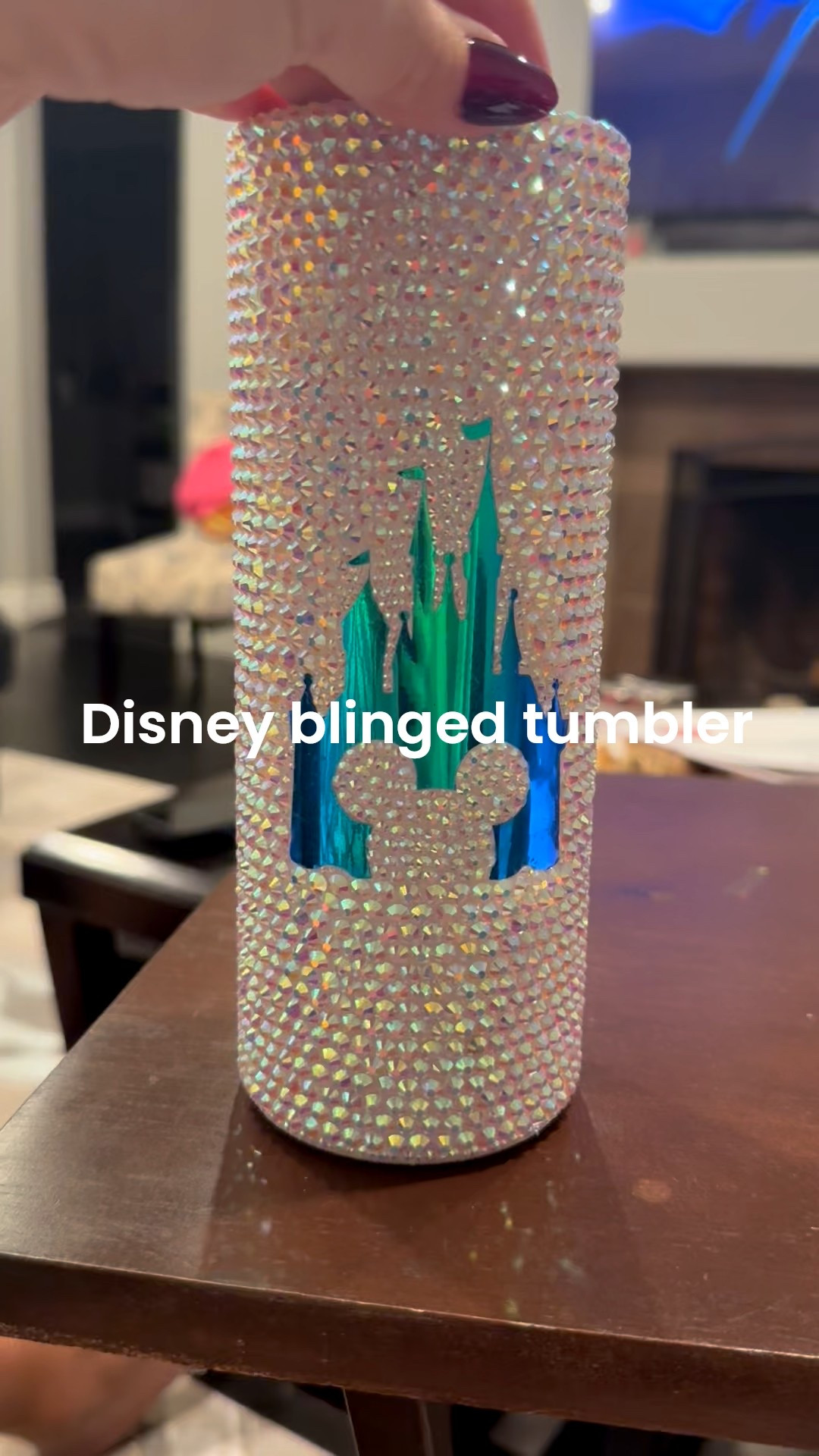 Just a girl with her blinged-out Disney tumbler living her happiest life 💕✨ #DisneyMagic #disney #bling #tumbler #hydration 

#LTKHome #LTKTravel #LTKSeasonal