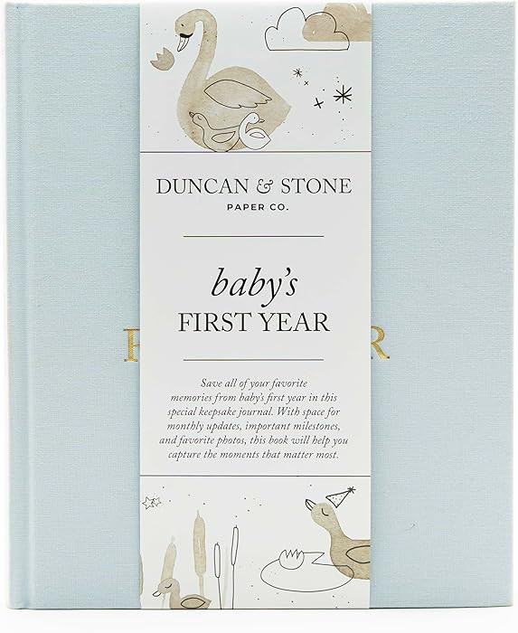 Baby First Year Book - Heirloom Keepsake Baby Memory Book to Record Important Milestones, Photos ... | Amazon (US)