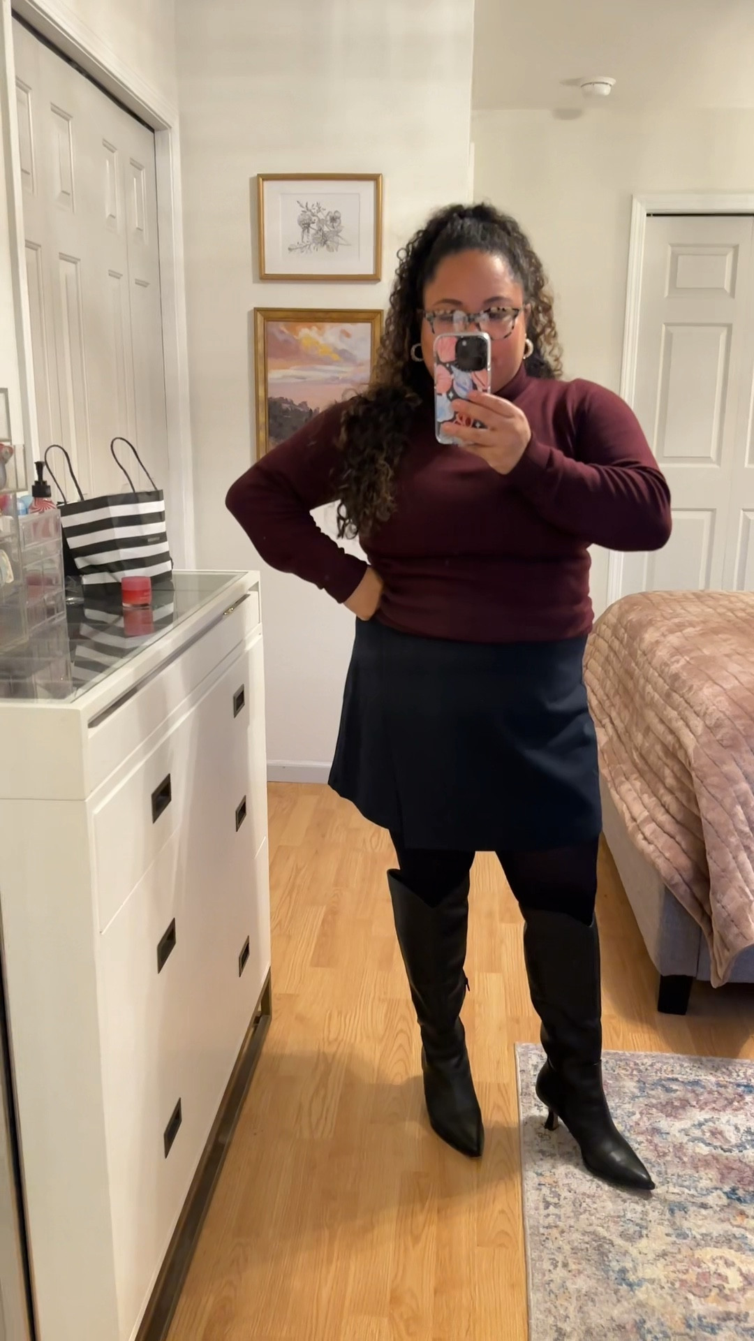 A quick OOTD as I ran out the door to go to family Christmas photos. 

I was so happy that birding was on the outfit color list. 😁

#LTKMidsize #LTKWatchNow #LTKHoliday