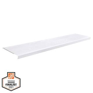 4 ft. x 12 in. Decorative Shelf Cover - White | The Home Depot