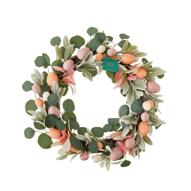 Easter Speckled Egg Wreath, 22 in, by Way To Celebrate | Walmart (US)