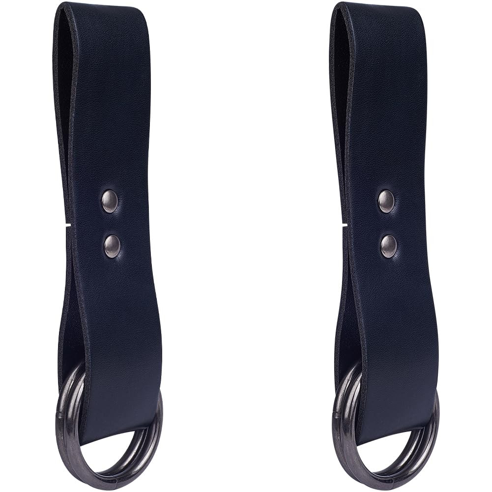 GORGECRAFT 2Pcs PU Leather Skirt Hikes Renaissance Medieval Black Vintage Skirt Hike Clips Tankar... | Amazon (UK)