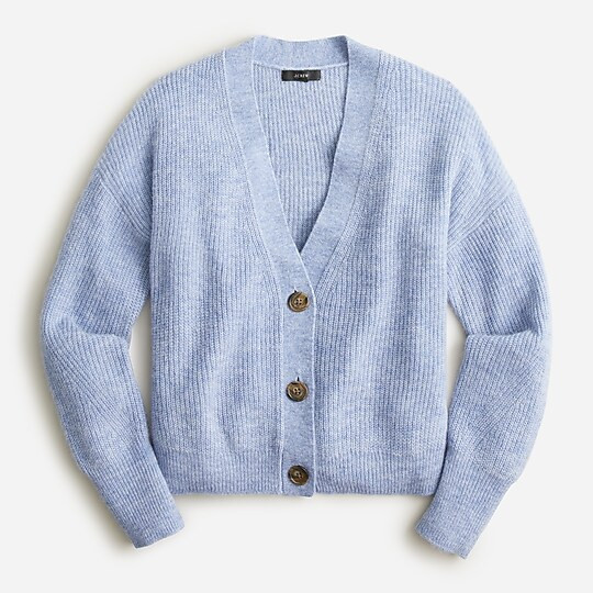 Ribbed V-neck cardigan sweater | J. Crew US