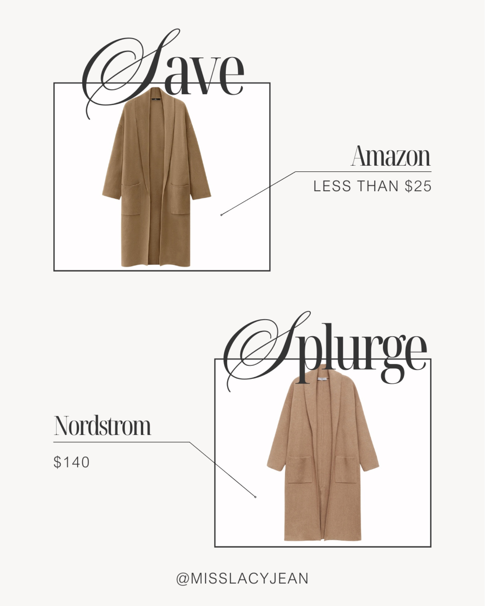 Save Vs Splurge ✨

save vs splurge // save or splurge // splurge or save // amazon fashion // amazon finds // amazon fashion finds

#LTKFindsUnder100 #LTKFindsUnder50 #LTKStyleTip