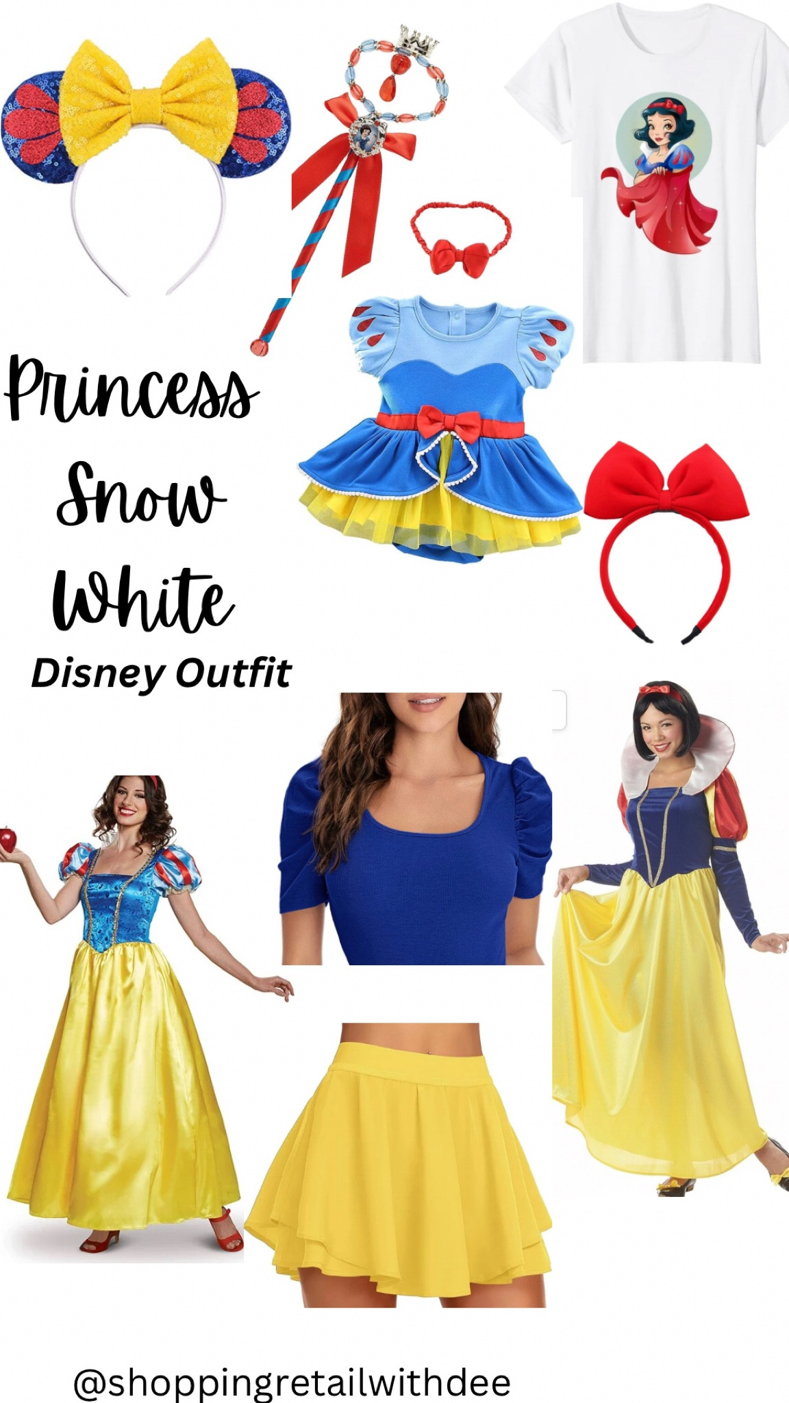 Princess Snow White Outfit idea, Snow White outfit, Disney outfit idea, what to wear to Disneyy

#LTKMidsize #LTKTravel #LTKFamily