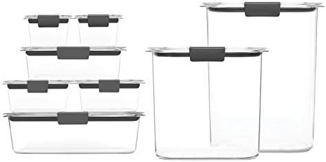 Rubbermaid 16-Piece Brilliance Food Storage Containers with Lids for Pantry, Lunch, Meal Prep, an... | Amazon (US)