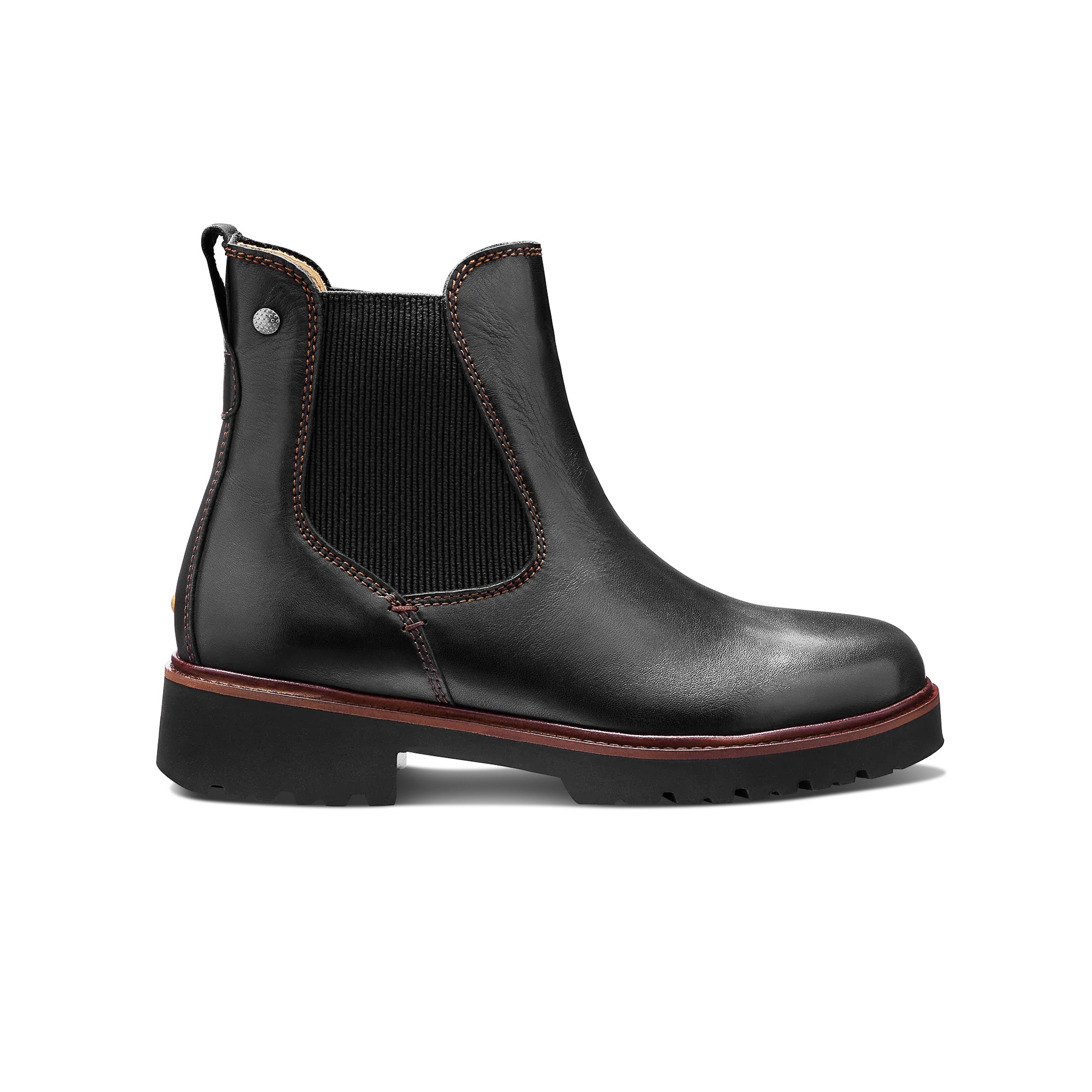 Women's Van Ness Chelsea Boot | Black Leather | Samuel Hubbard
