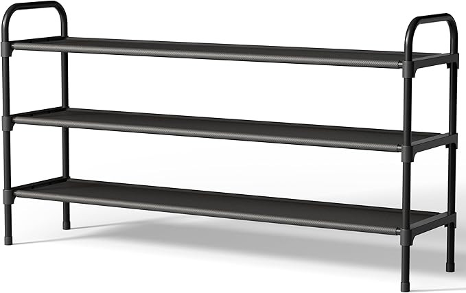 Kitsure Extra-Long Shoe Rack for Closet, Shoe Organizer for Front Door Entrance, Stackable Shoe S... | Amazon (US)