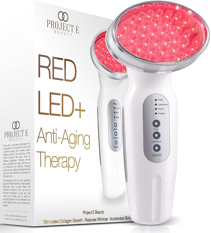 Project E Beauty RED Light Therapy Machine | Wireless Photon Collagen Boost 630nm Skin Rejuvenati... | Amazon (US)