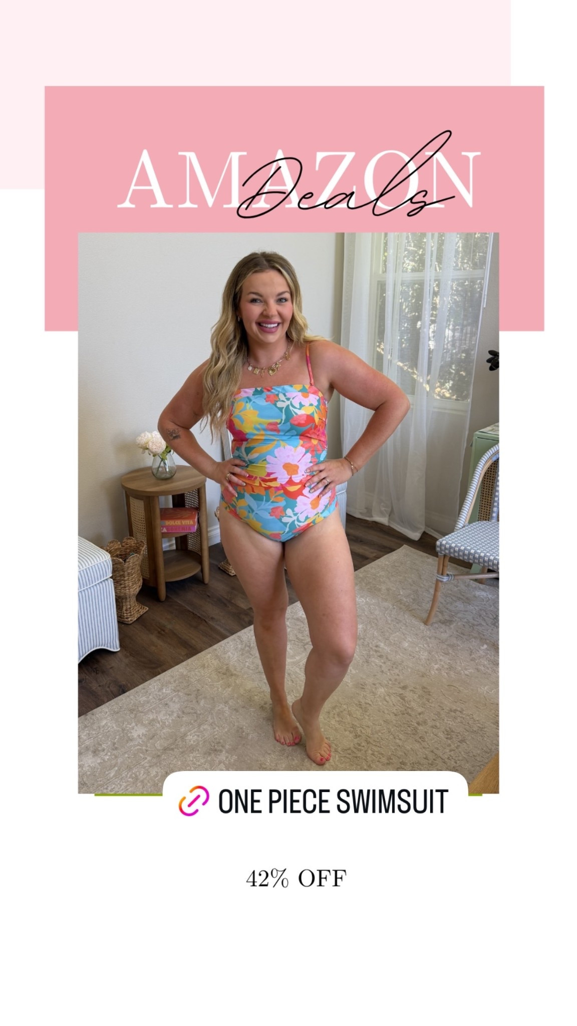 Cutest swimsuit with the lace up tie back! Very Mom friendly and on deal today!

#LTKSwim #LTKSaleAlert #LTKMidsize