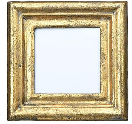 Amazon.com - Creative Co-op EC0381 Antiqued Gold Square (Holds 3.5" x 3.5" Photo) Picture Frame - | Amazon (US)