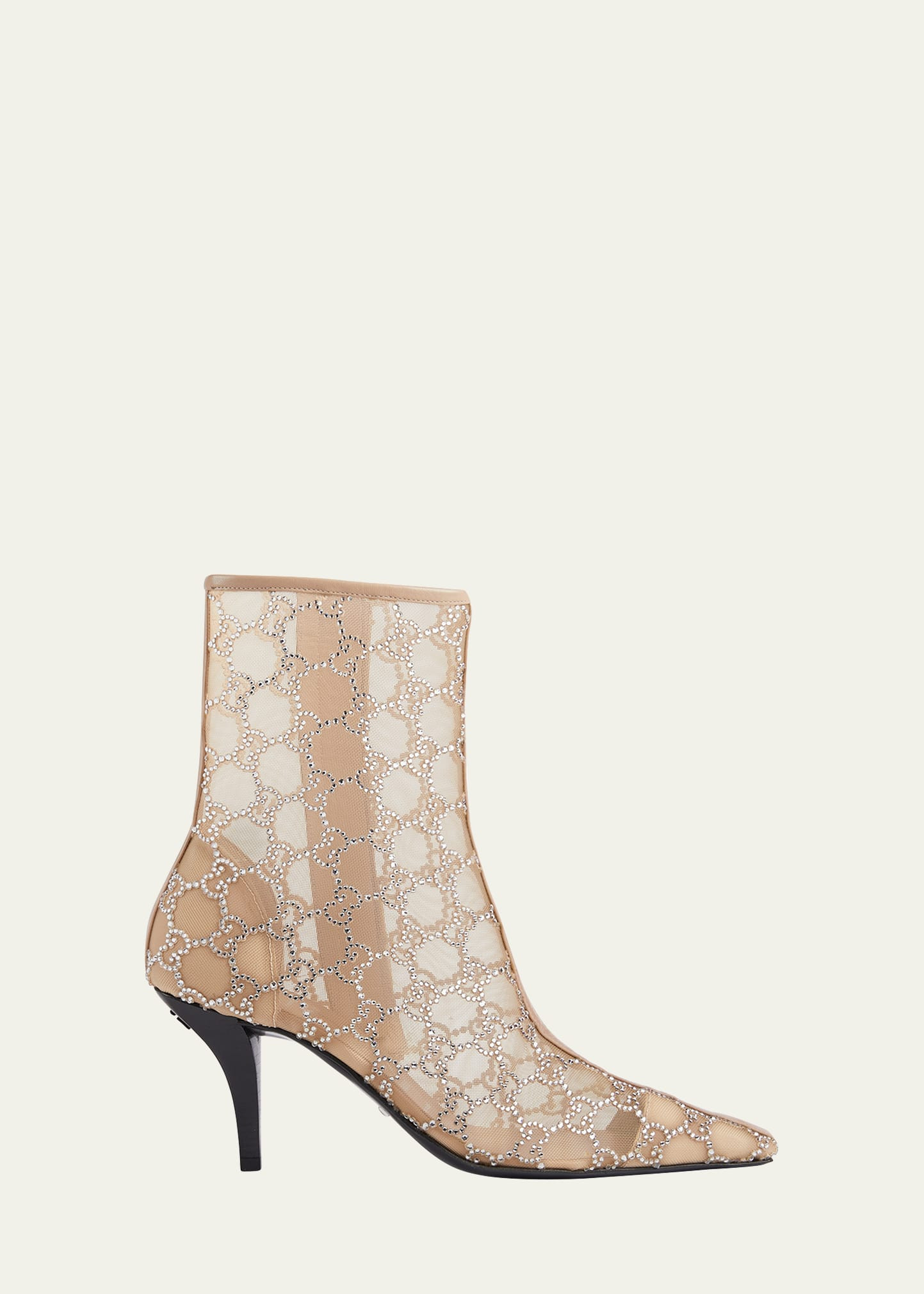 Demi Crystal Mesh Ankle Booties | Bergdorf Goodman