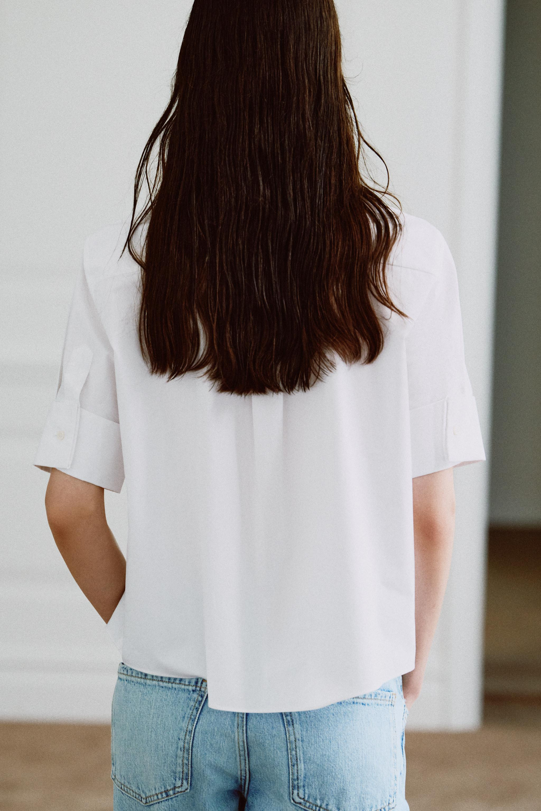 CAMICIA CON PETTORINA E CRAVATTA ZW COLLECTION | Zara IT