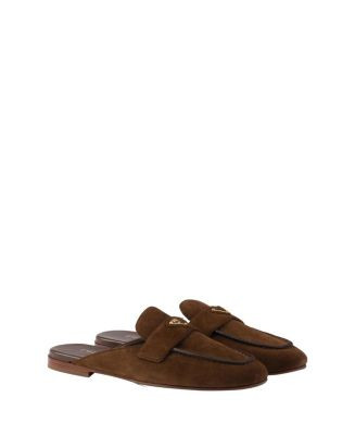 Prada Women's Suede Slippers  | Bloomingdale's Shoes | Bloomingdale's (US)