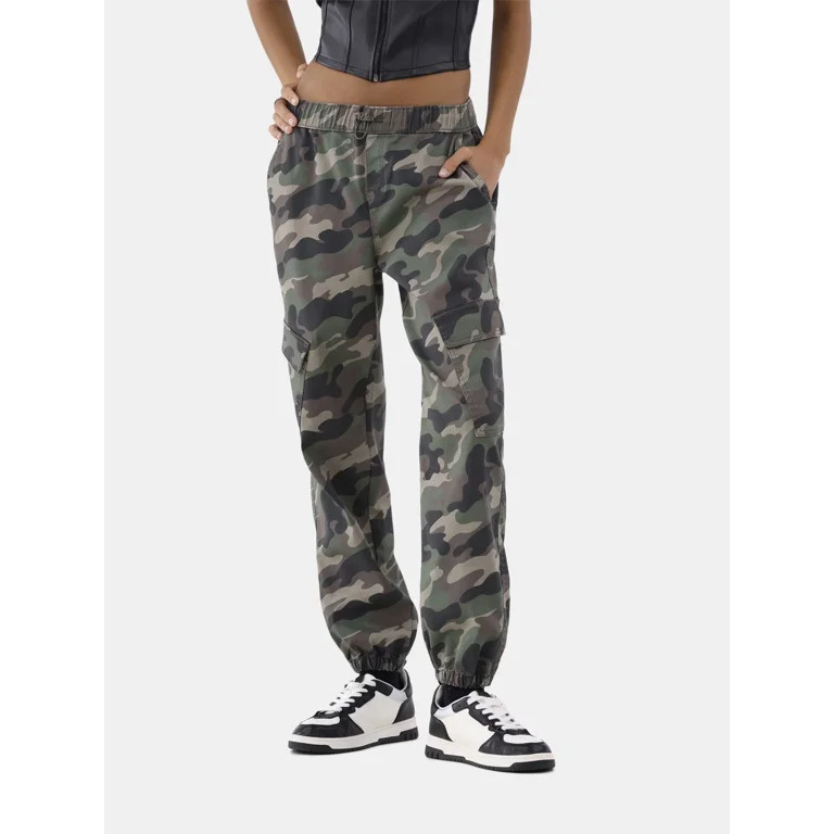 No Boundaries Utility Jogger Pants, 27" Inseam, Women's and Women's Plus | Walmart (US)
